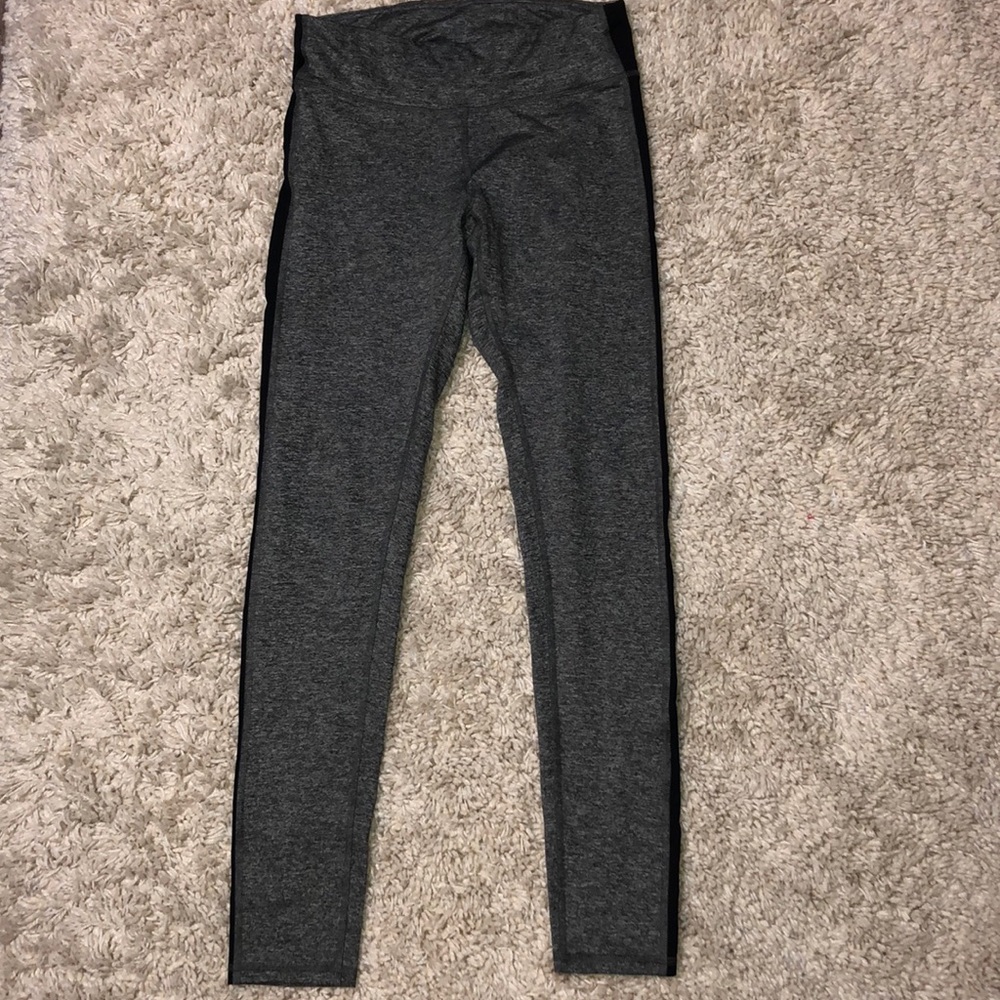 CHAMPION heather gray and black leggings